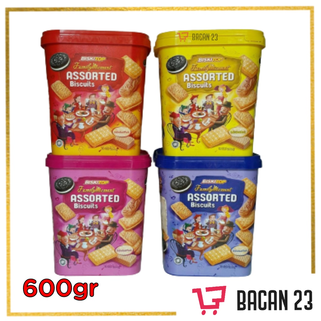 Biskitop Assorted Family Moment (600g) / Biskuit Lebaran / Warna Random / Biskuit Keluarga