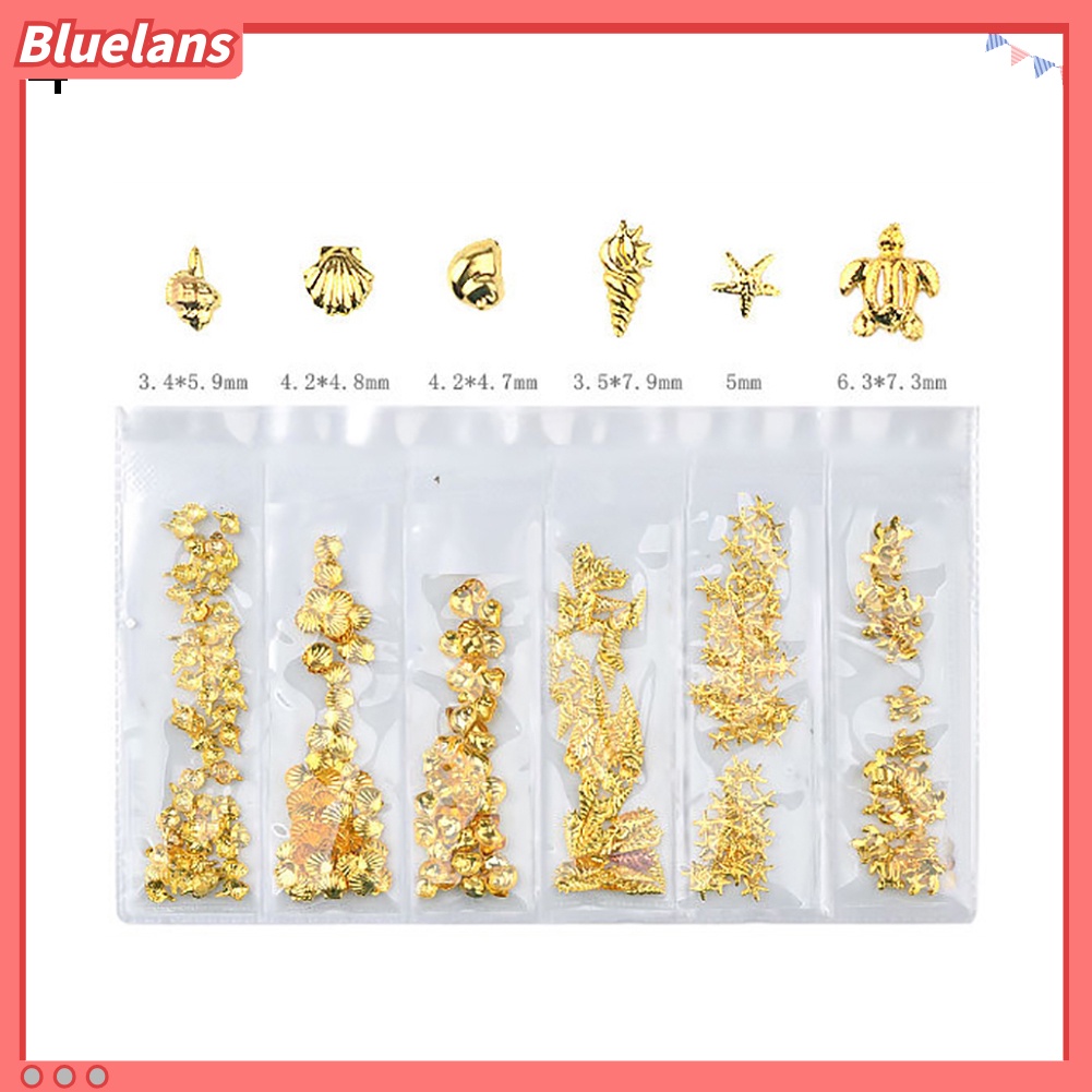 Bluelans Frame Metal Bentuk Geometri Hollow Untuk Dekorasi Nail Art DIY