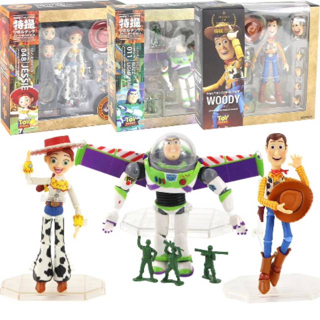 Action Figure Toy Story Revoltech Buzz Lightyear Woody Jessie