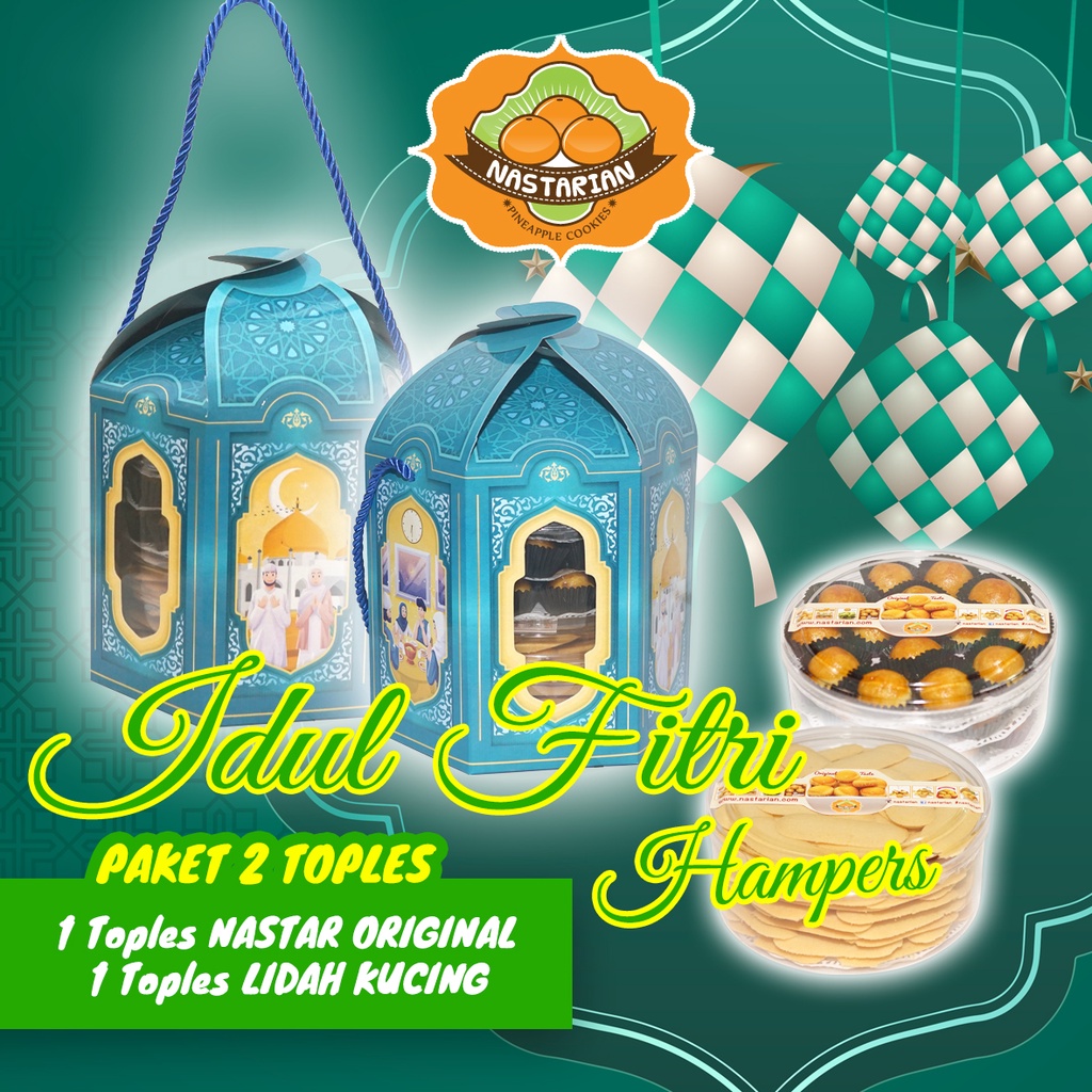 

Paket Hampers Lebaran isi 2, Nastar Original & Lidah Kucing