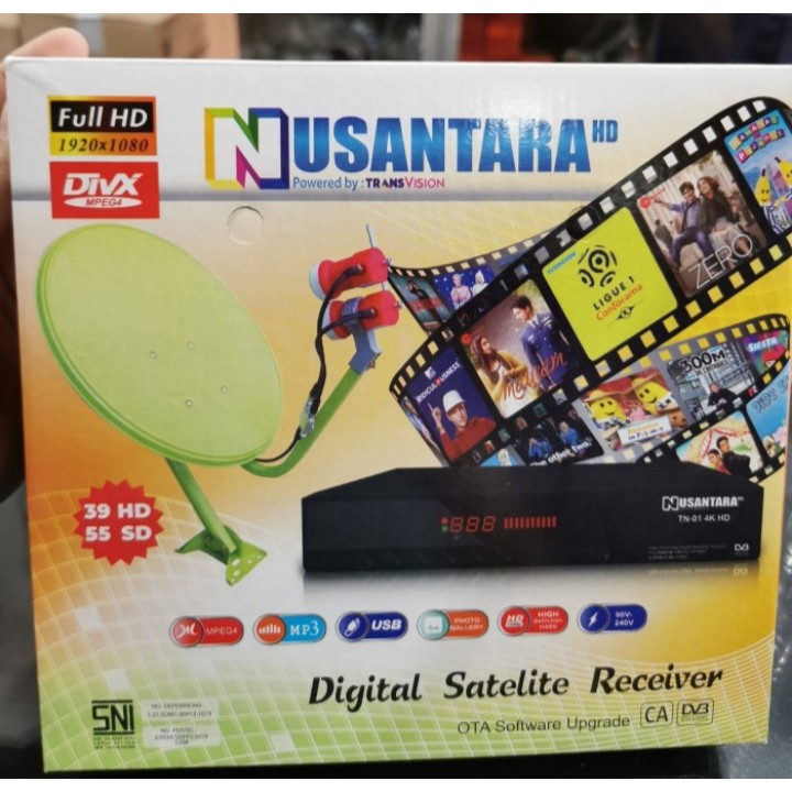 Receiver Nusantara TN 01 4k HD BISA MNC GROUP RCTI KVISION