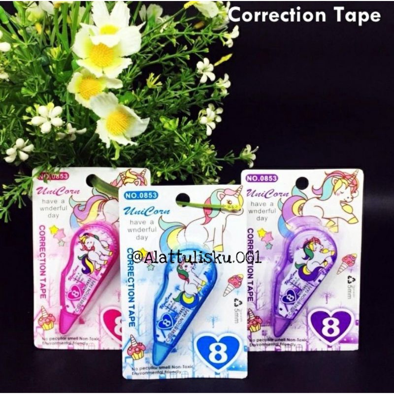 

TIP EX ROLL/correction tape/tip-ex kertas/tipe-x karakter lucu kecil (gambar dikirim random)