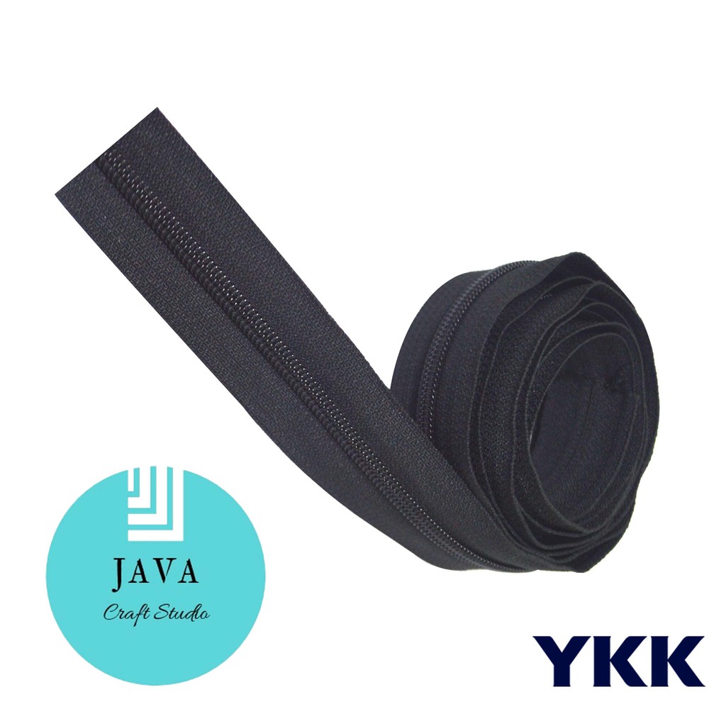 DAUN RESLETING COIL YKK METERAN NO 5 HITAM YKK 5 CH HITAM