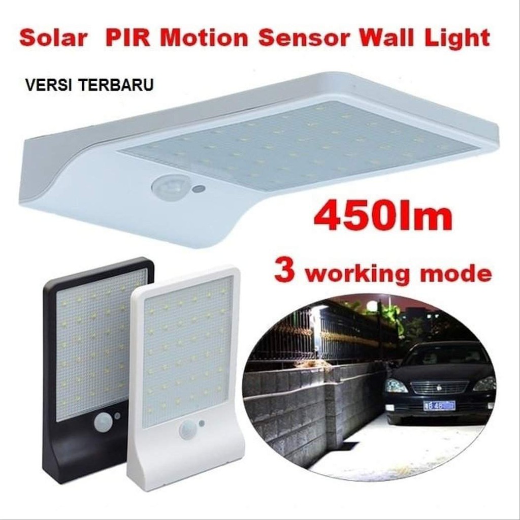 Lampu Solar Tenaga Surya 36 LED Sensor Motion Lampu Waterproof Wheatherproof