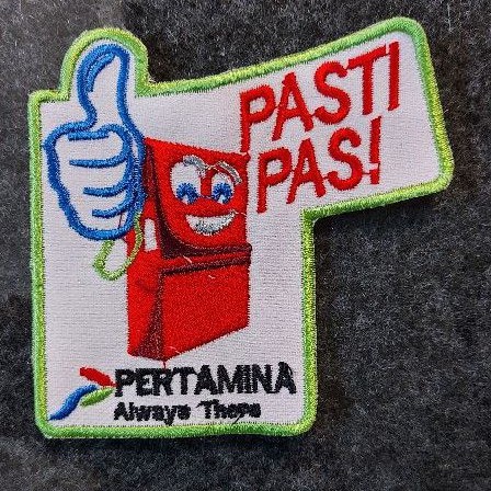 Badge Logo Seragam SPBU Pasti Pas Bordir