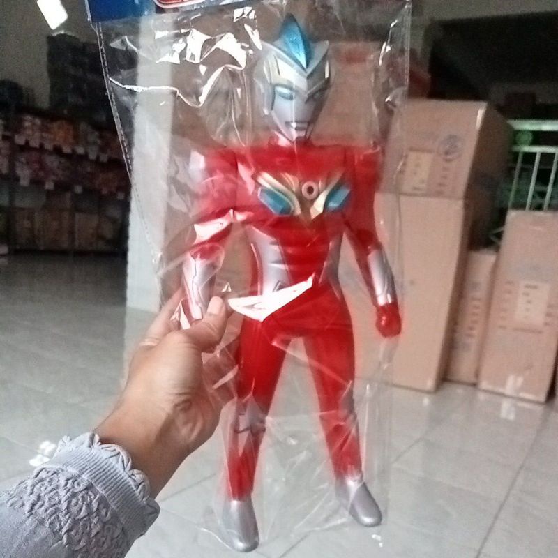 OCT8217 Mainan Robot Ultraman Merah tinggi 40 cm OCT 8217