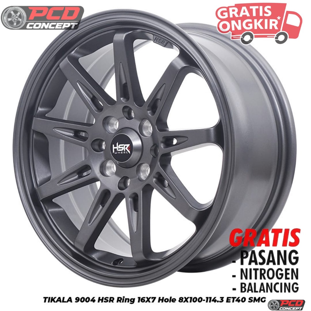 VELG MOBIL WULING CONFERO R16 HSR TILAKA R16 LEBAR 7 INCI ET42 GREY