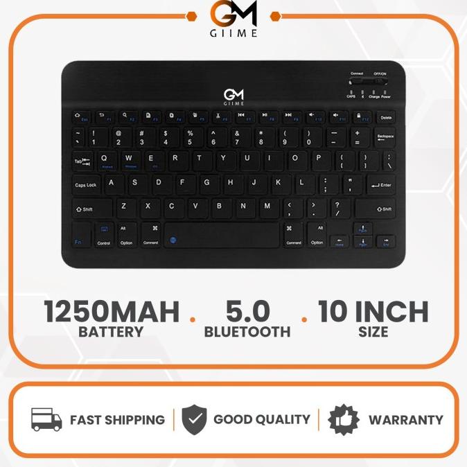 Giime.Id - Keyboard Giime Portable Bluetooth 10 Inch Daya Charger