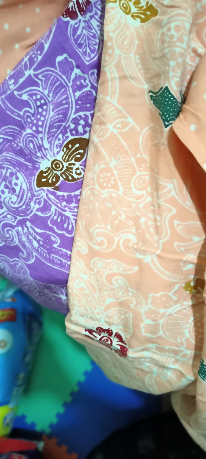Gamis Rayon Cap Warna Soft Batik Pekalongan