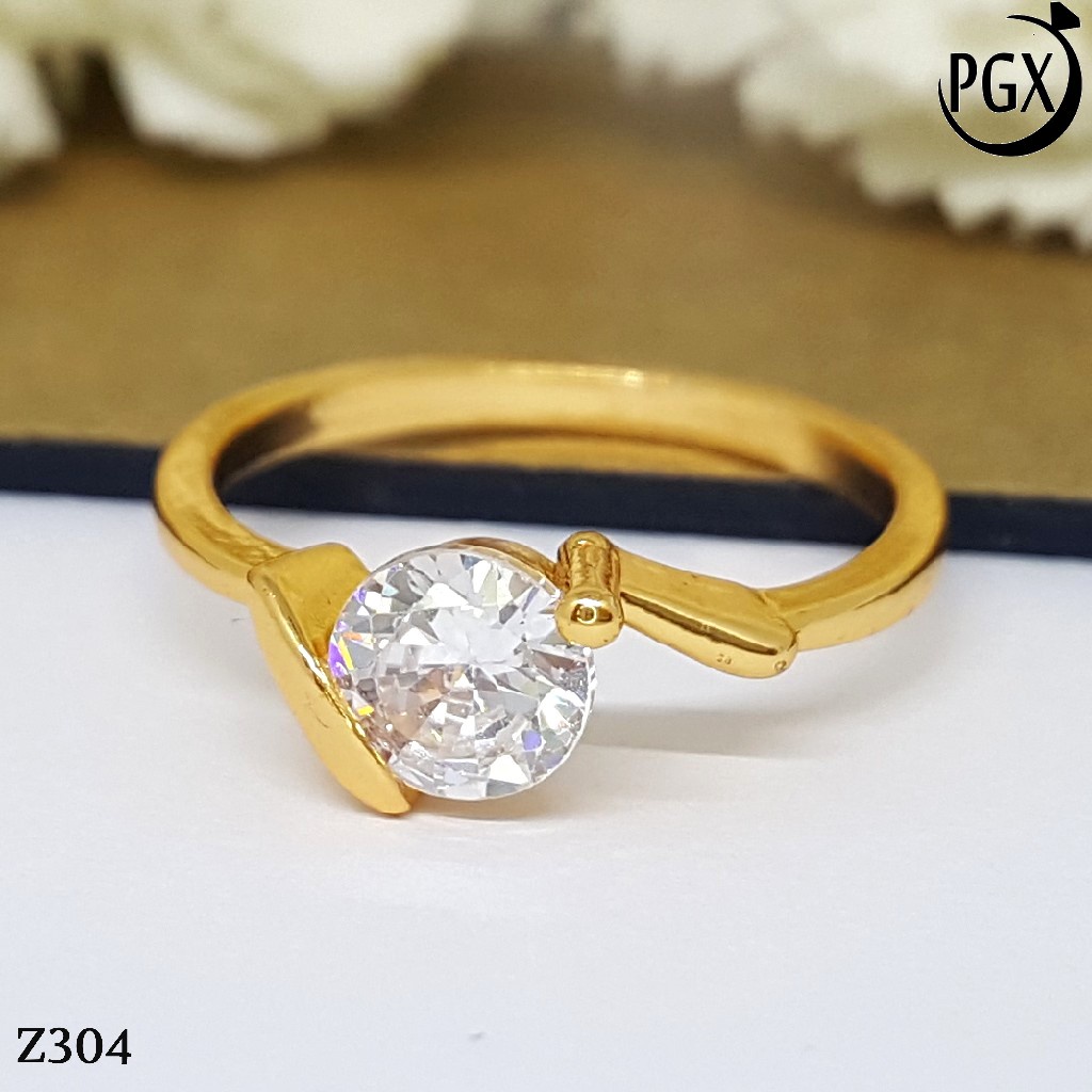 PGX Cincin Xuping Wanita Perhiasan Lapis Emas Aksesoris Fashion Premium - Z304