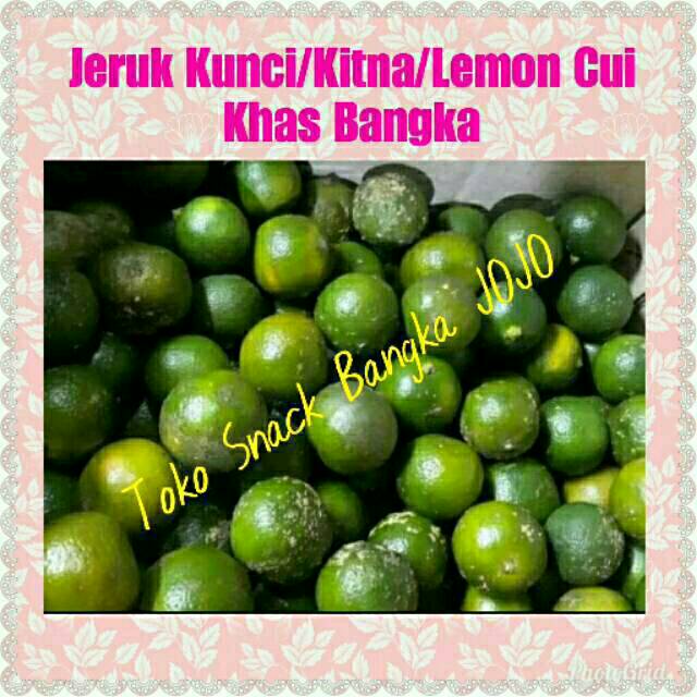 

Jeruk kunci / Kitna / Lemon Cui / Kasturi khas bangka 500gram oleh oleh khas bangka makanan snack