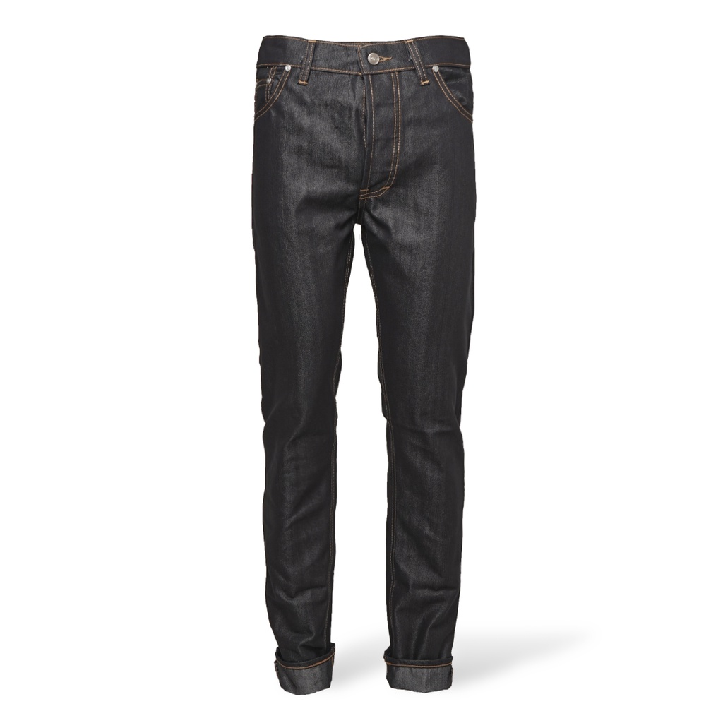 Celana Jeans Pria Raw Denim Inari Black 13 OZ Pride N Joy