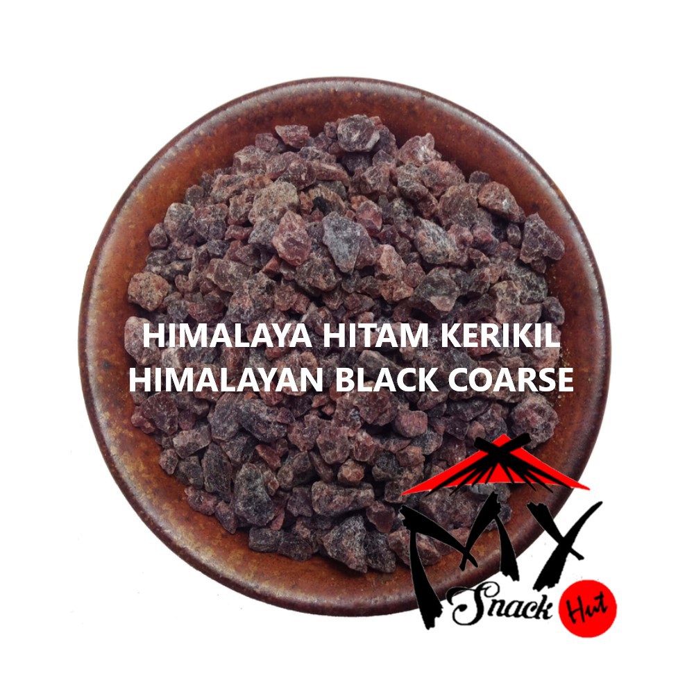 GARAM HIMALAYA HITAM 50GR - HIMALAYAN BLACK KALANAMAK ROCK MINERAL SALT KALA NAMAK PURE MURNI KASAR