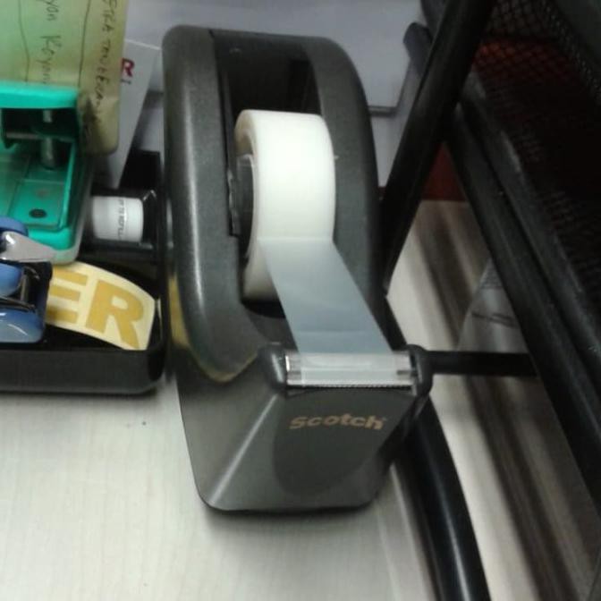 

[[BISA COD]] Dispenser selotip SCOTCH 3/4" /tempat selotip 3M/cutter BOOM SALE Kode 872