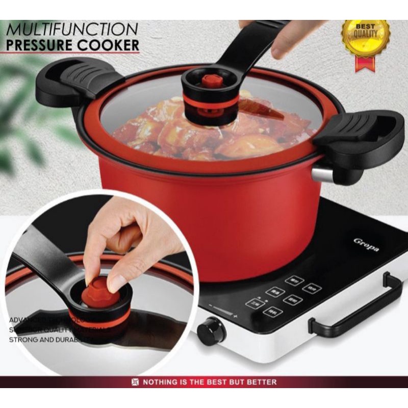 Panci Presto Teflon Pressure Cooker Totipotent Micro Pressure Cooker Panci Presto Melunakan Daging Empuk Anti Lengket Panci Presto Micro