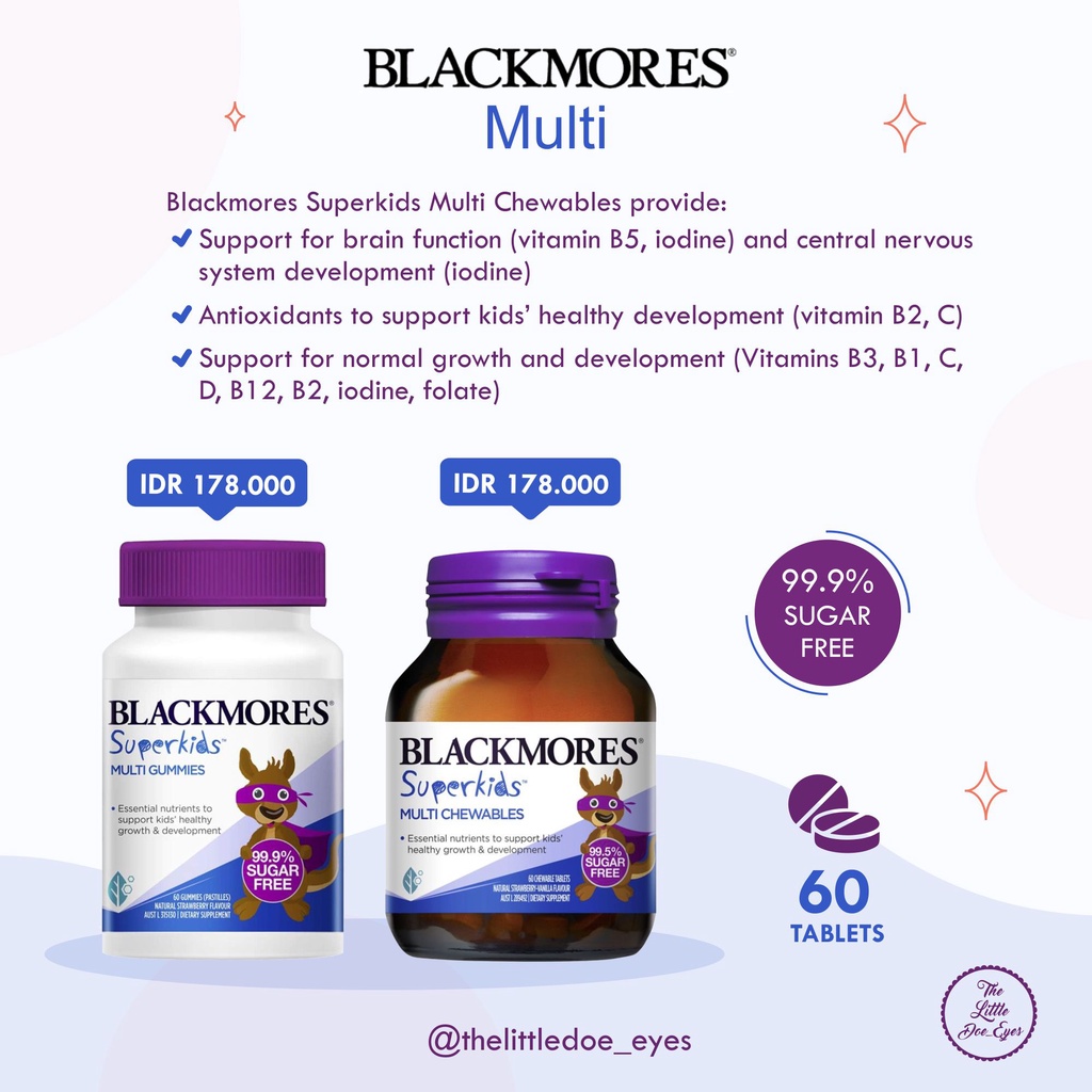 [READY] Blackmores Superkids Multi / Immune / Omega / Chewable / Gummie