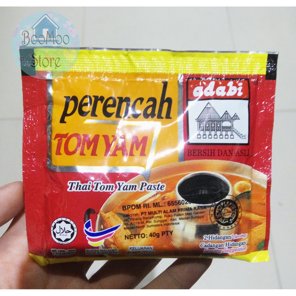 

Adabi Perencah Malaysian Thai Tom Yam Paste Sachet 40gr