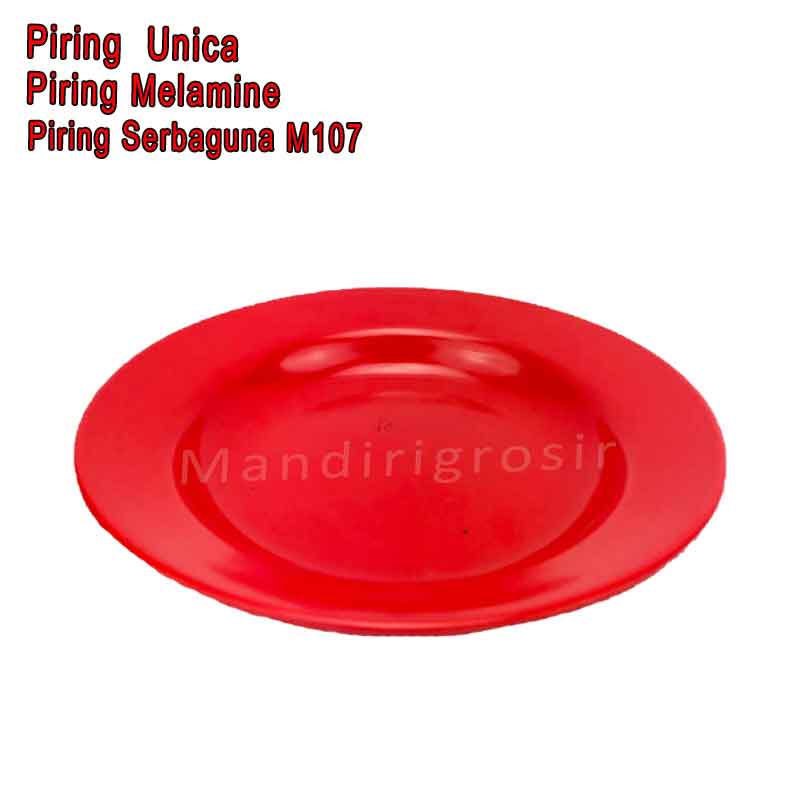 Piring Melamine * Piring  Unica * Piring Serbaguna M107 * Uk.18cm