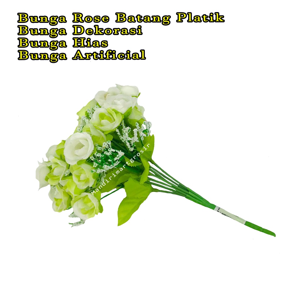 Bunga rose Batang Platik * Bunga Dekorasi * bunga Hias * bunga Artificial