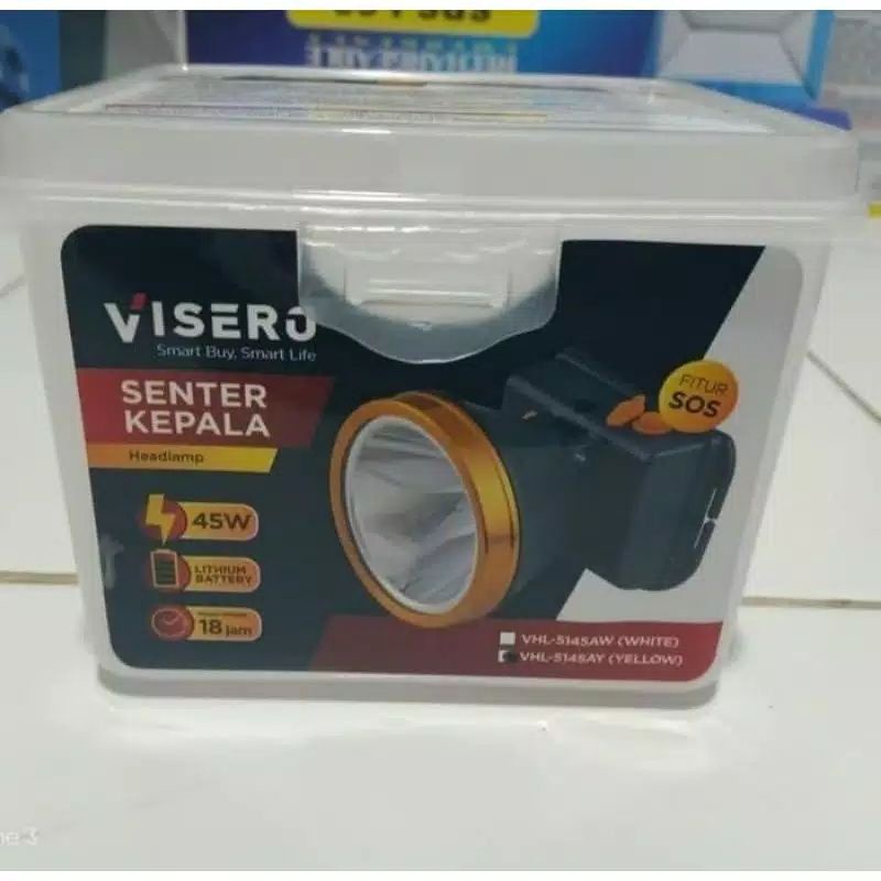 Senter Kepala/ Headlamp 45 Watt VISERO