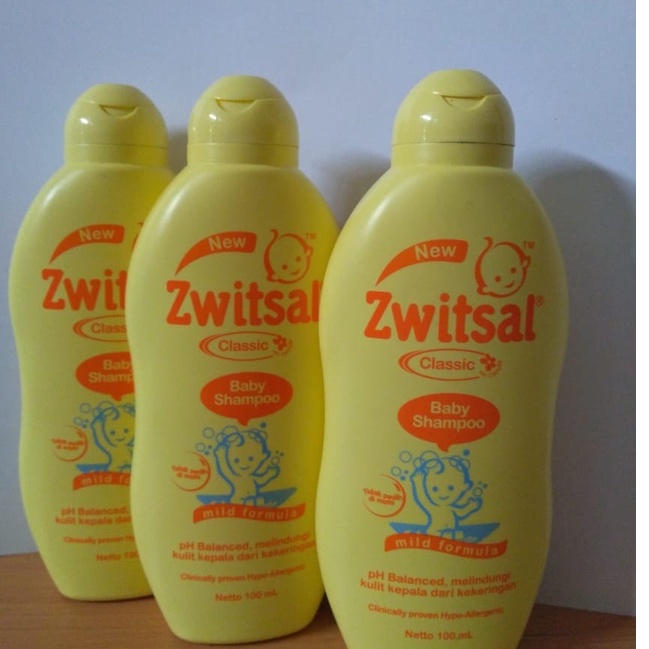 Zwitsal Shampoo Natural Baby shampoo 100ml dengan Alovera kemiri seledri &amp; Classic Baby shampoo 100ml