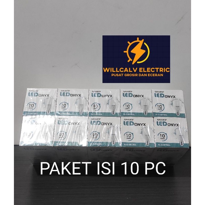 PAKET ISI 10 PC LAMPU LED AMASCO ONYX 10W 10 WATT CAHAYA PUTIH / AMASCO ONYX 10W 10 WATT CAHAYA PUTIH