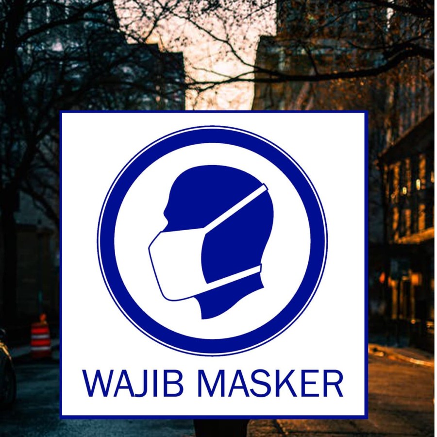 

STIKER WAJIB MASKER STICKER LABLE