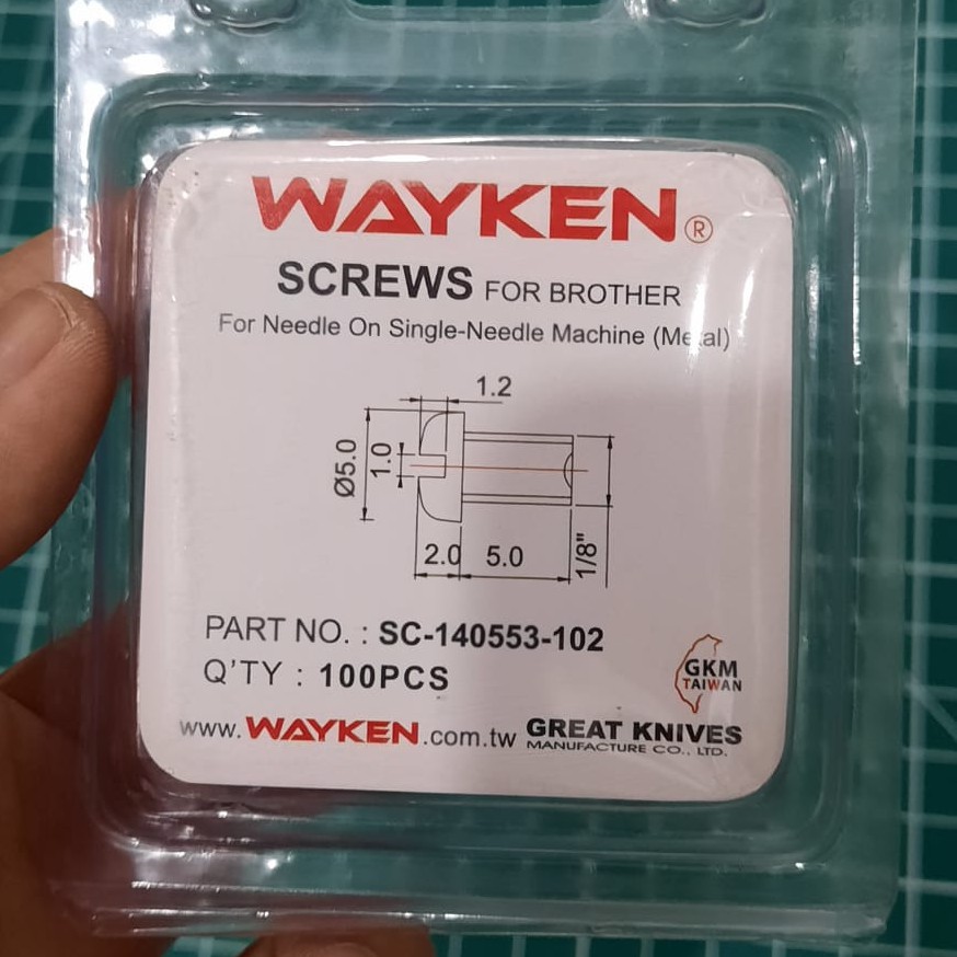 Feed Dog / Baut Gigi Mesin LH Jarum 2 SC-140553-102 Wayken