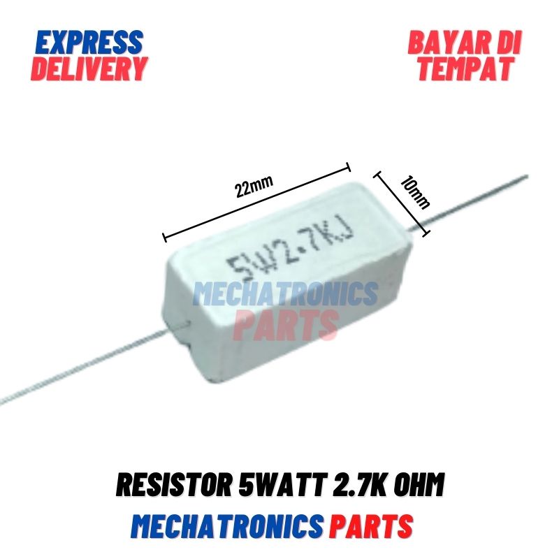 [PAS-9334] RESISTOR 5WATT 2.7K