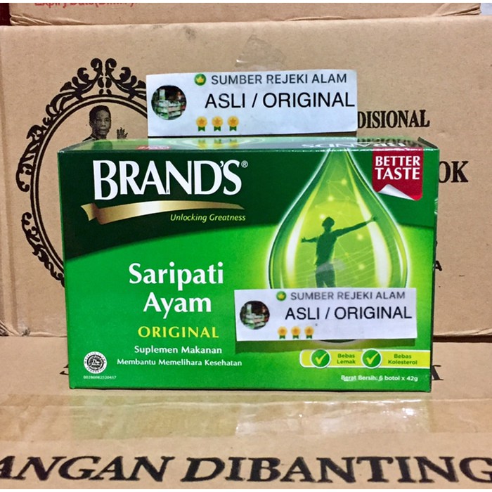 

brand saripati ayam ORIGINAL isi 6 X 42gram