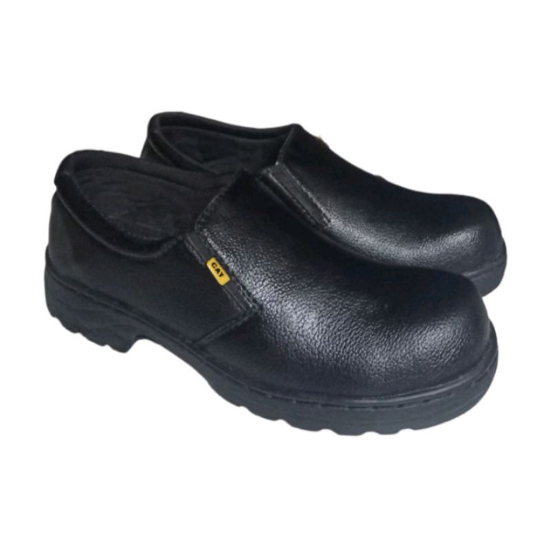 Sepatu safety boots pria sepatu kerja proyek ujung besi sepatu safety cowok