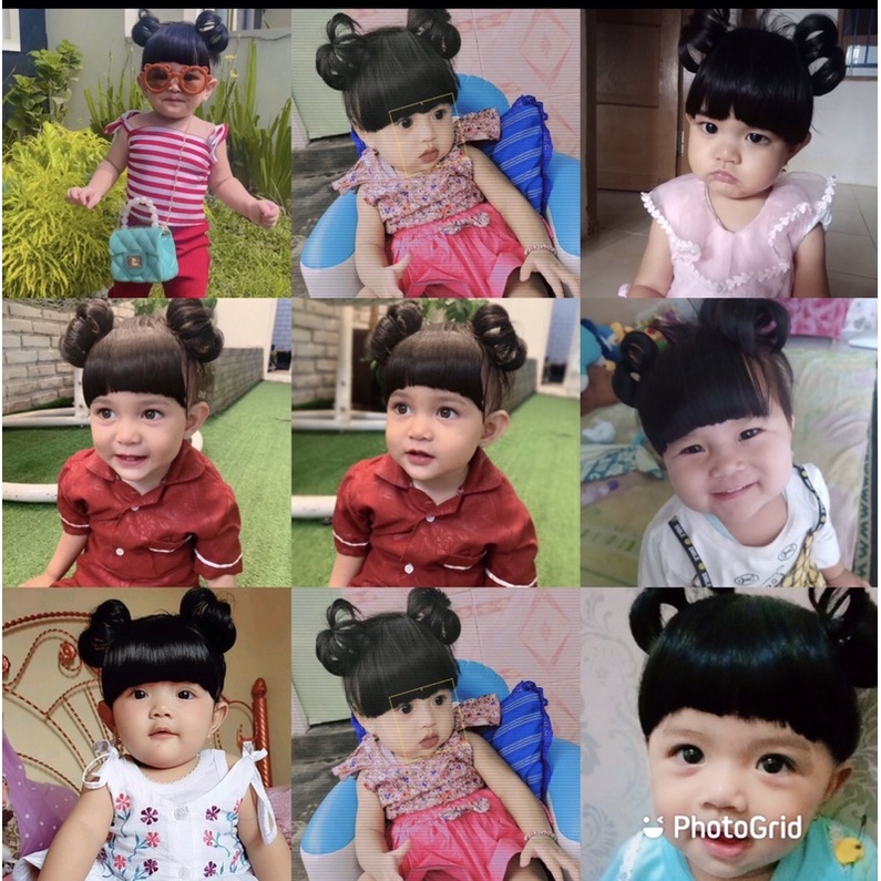 Children Baby Hair Bands Wig Head Buckle Hair Ornament Bandana bayi wig Cute Styling Hair Extension