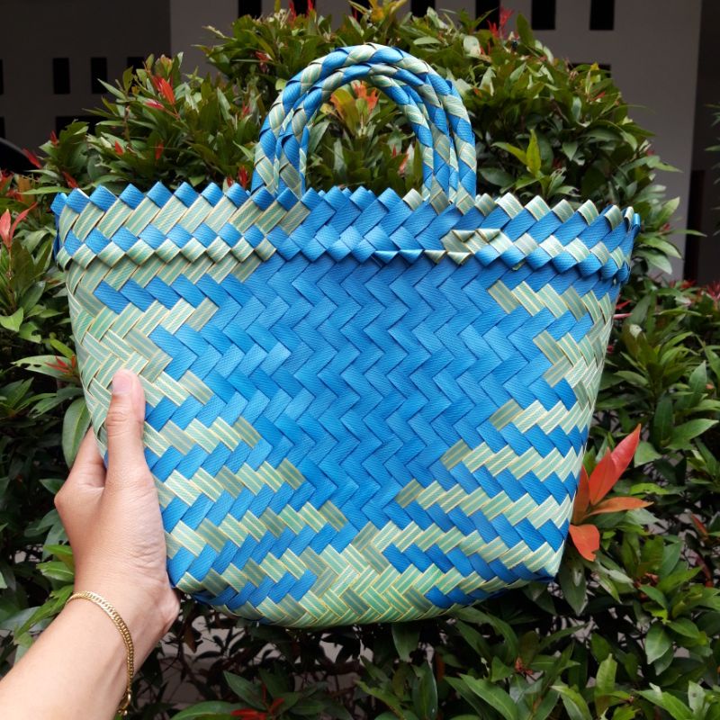 TAS ANYAM/TAS BELANJA ANYAM/TAS ANYAM PLASTIK/TAS PASAR