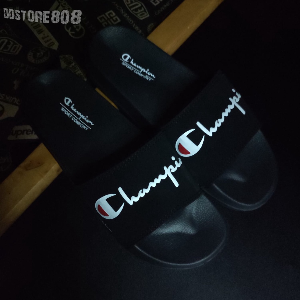 NEW ARRIVAL Sandal Slide Champion Pria Dewasa Terbaru Kekinian Slip on Cowok Slide