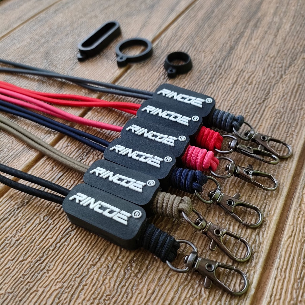 

Lanyard Tali Gantungan Simpul Tebal Elastis Free 3 Oring RINCO