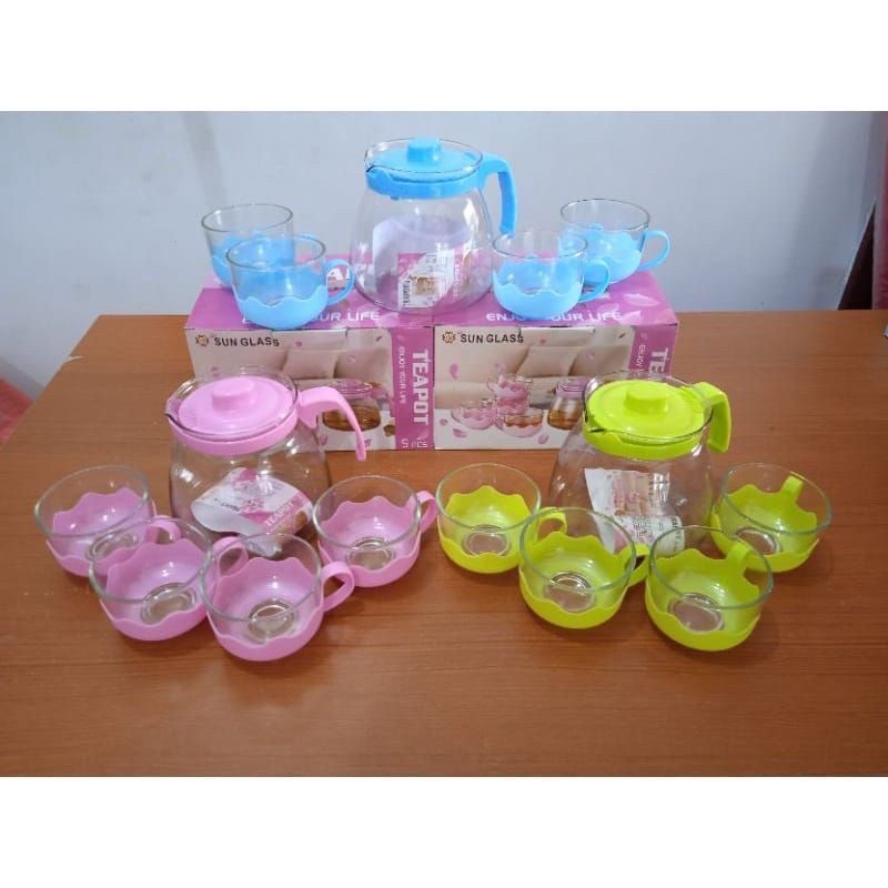 TEAPOT WARNA - TEAPOT KACA - TEAPOT SARING