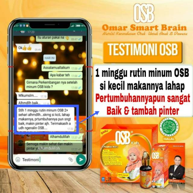 OSB Kids Vitamin Otak Anak Syrup Meningkatkan Nafsu Makan Mengatasi Speech Delay Autis Hyperaktif