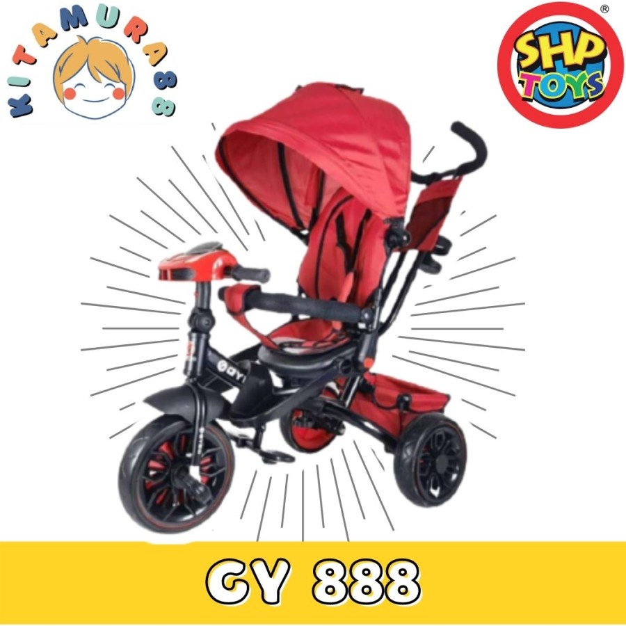 Sepeda Anak - Sepeda Roda Tiga STROLLER GYRO ST GY 888