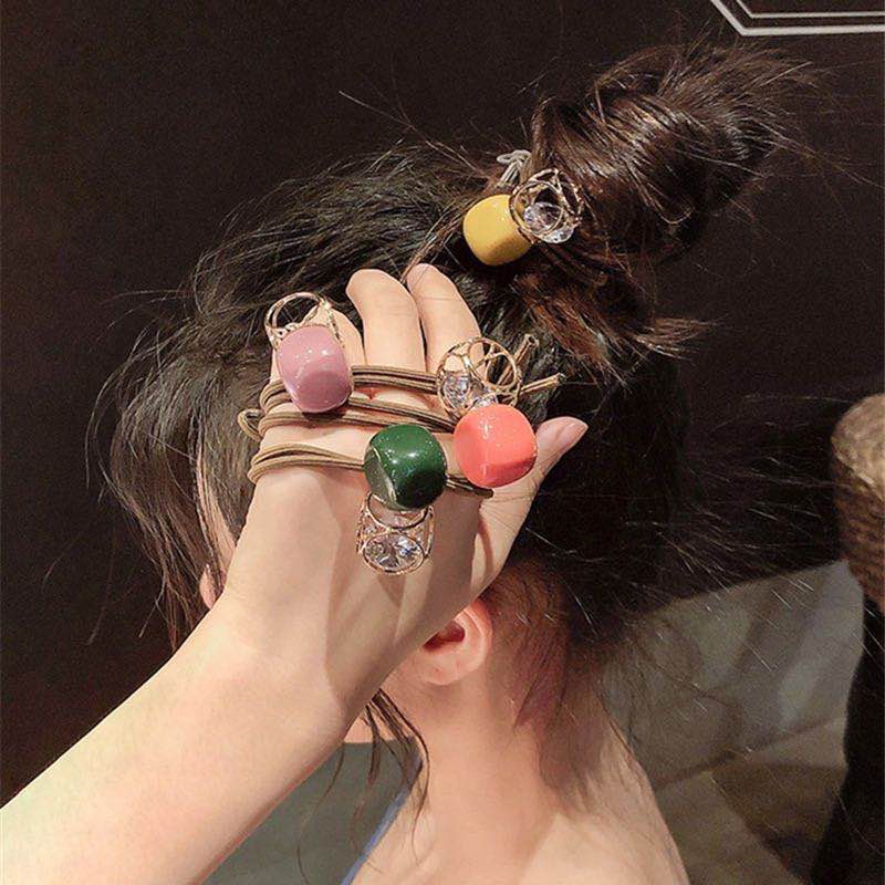 Rowling (R -16) Kingtiam Ikat Rambut Wanita Eksklusif Warna Hitam Aksesoris Rambut