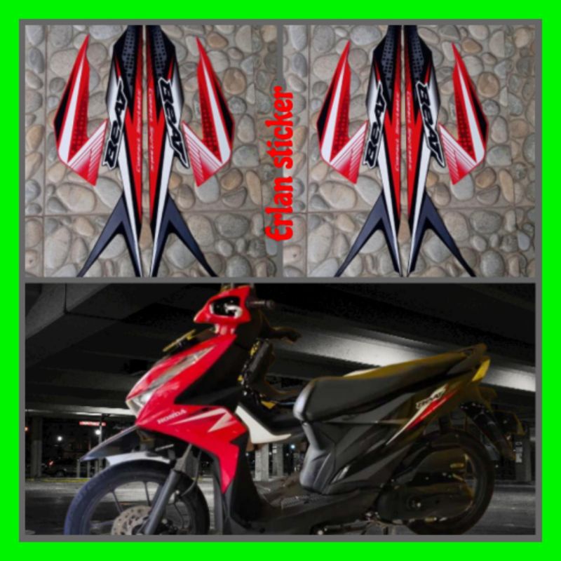 STIKER STRIPING LIS MOTOR BEAT CBS 2020