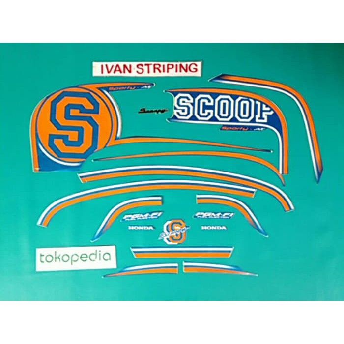 promo stiker motor / striping motor scoopy sporty 2013