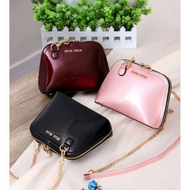 TAS MINI MIU RANTAI SELEMPANG IMPORT FASHION WANITA REMAJA