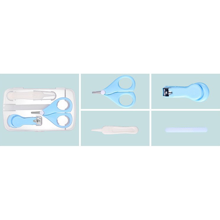 (pimenova) baby nail manicure set manicure bayi gunting kuku set bayi clipper set asah kuku bayi