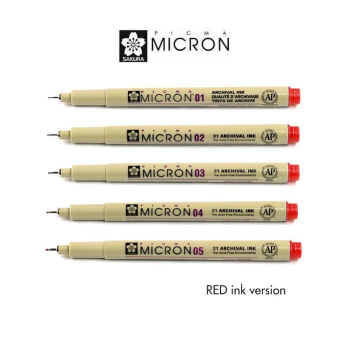 Sakura Pigma Micron 04 -Red