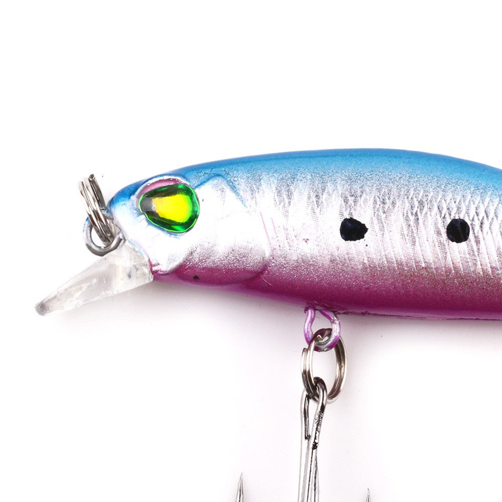 (Flash Sale)HENGJIA 5Pcs 7cm/4.3g Classical Minnow Umpan Pancing Swimbait Fishing Lure Sinking Bass Ikan Kail