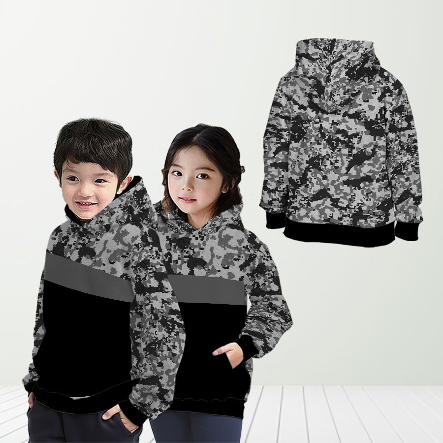 Jaket Hoodie Anak Jersey Camo Windbreaker Running Runner Lari Full Print