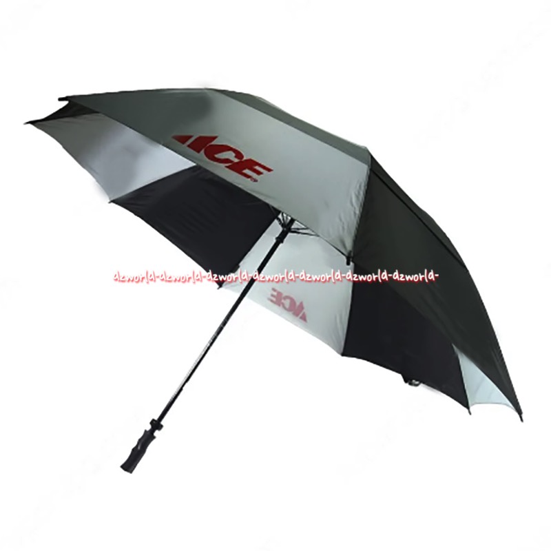 Ace Payung Besar Jumbo Umbrella Golf Merah Hitam 148Cm Payung Ukuran Besar Big