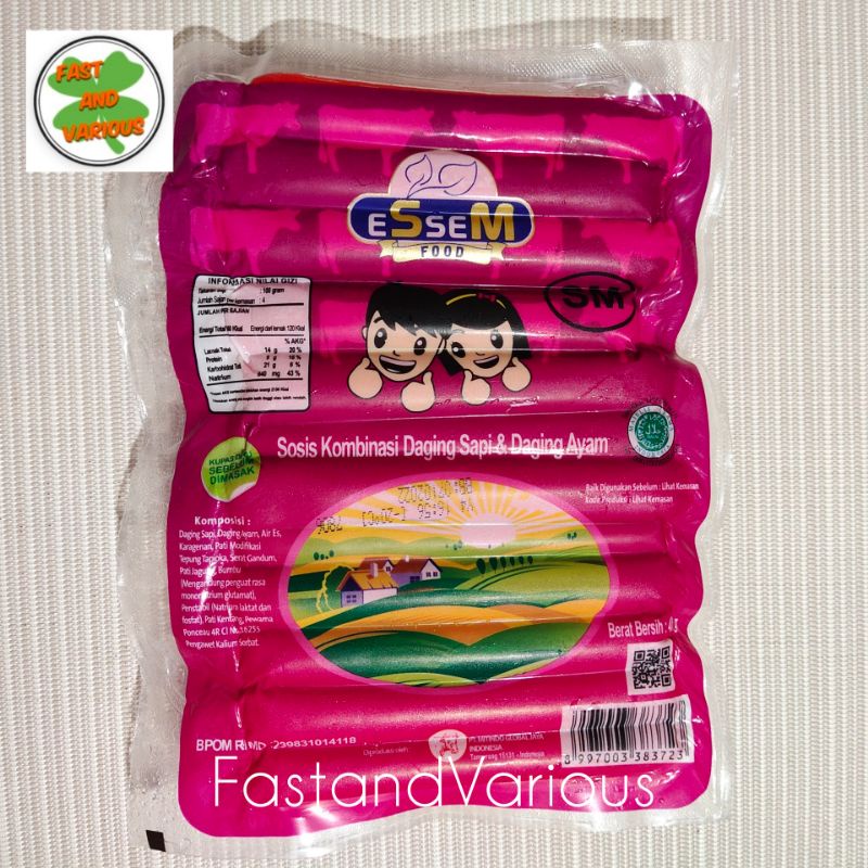 

Sosis kombinasi daging sapi & daging ayam eSseM Food