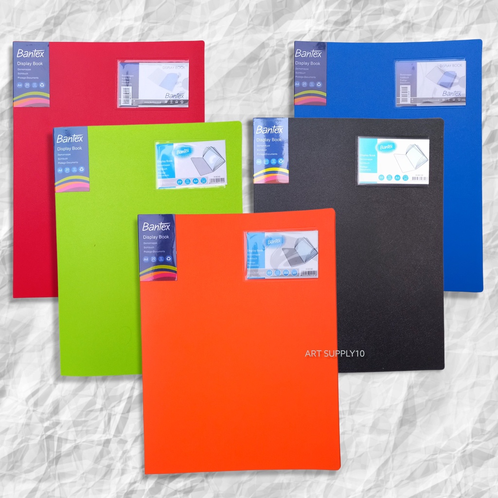 

Bantex Display Book A4 Clear Holder Portrait 20 Pocket