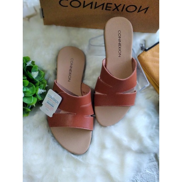 Sandal flet wanita conxon.SLK/Slop kekinian/neva terlaris